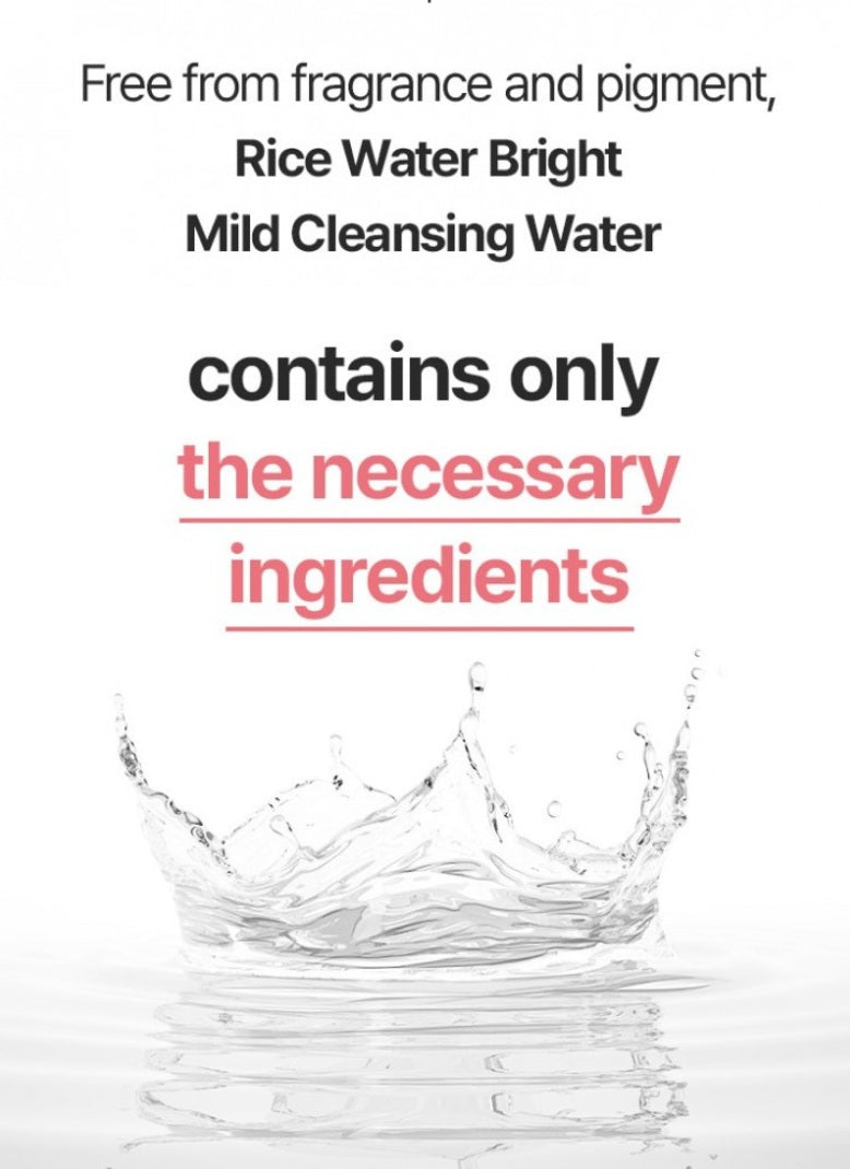 Rice Water Bright Mild Cleansing Water 500ml